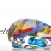 Tooarts Colorful Whale Gift Glass Ornament Animal Figurine Handblown Home H0B8   163122454513